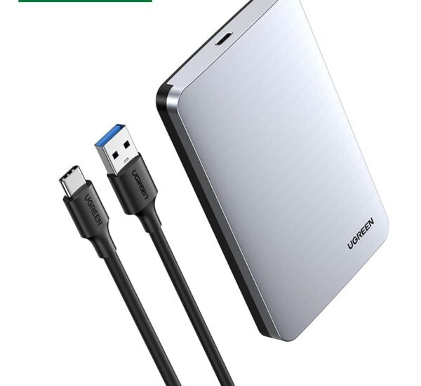 UGREEN  External Hard Drive Box Aluminum Case 2.5 SATA to USB C 3.1 Gen