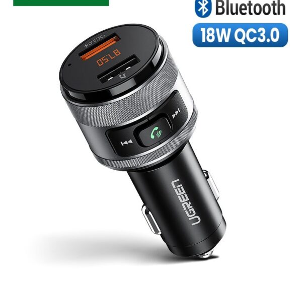 Ugreen USB Car Charger FM Transmitter QC 3.0